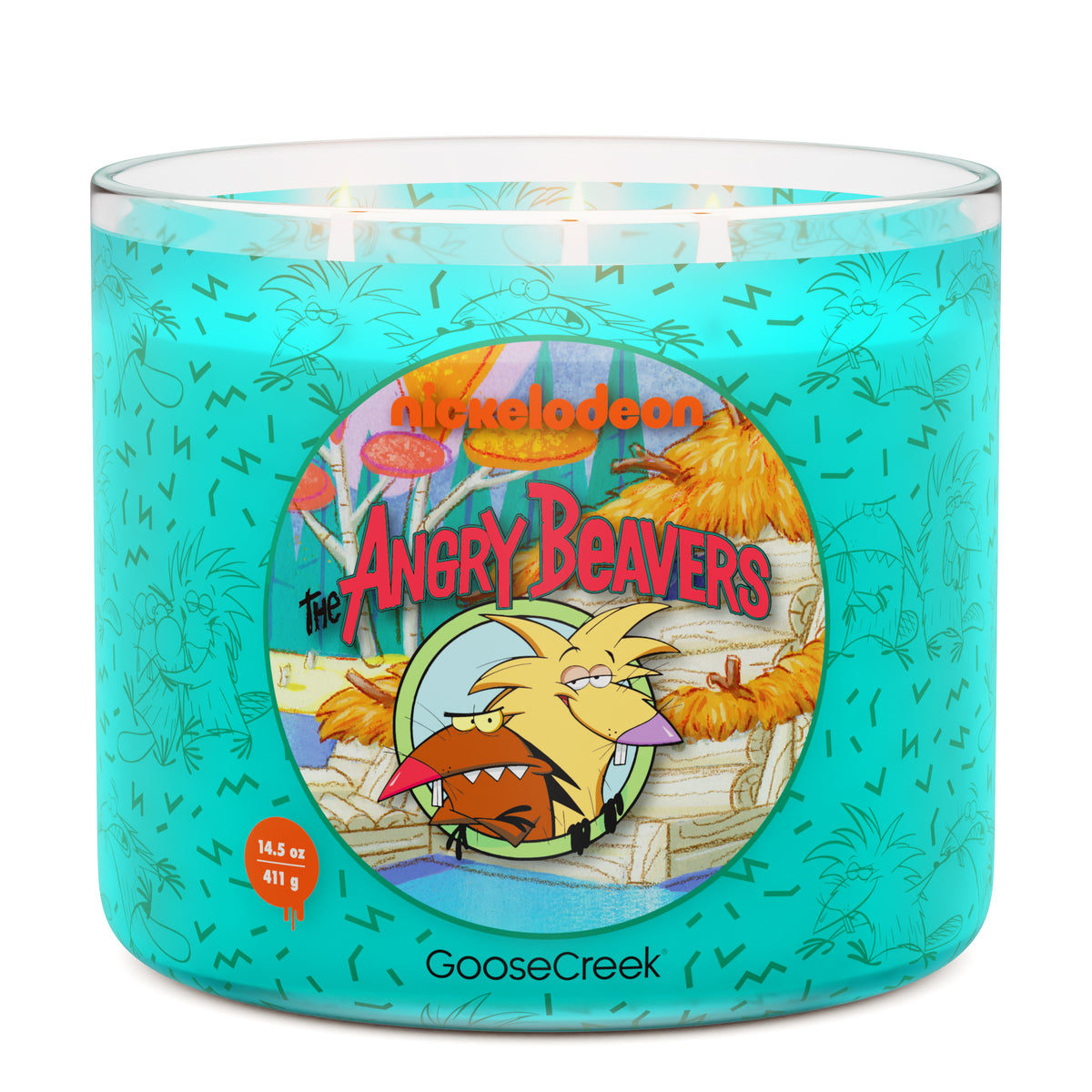 Angry-Beavers-Nickelodeon-3-Wick-Candle